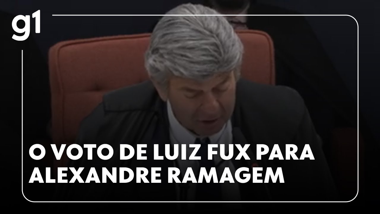 Julgamento da trama golpista Veja voto de Luiz Fux para Alexandre Ramagem