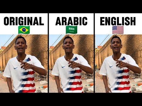 MC Menor jp Menina De Vermelho / Original vs Arabic vs English