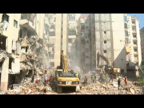 Destruction at site of deadly Israeli strike on Beirut's southern suburbs | AFP