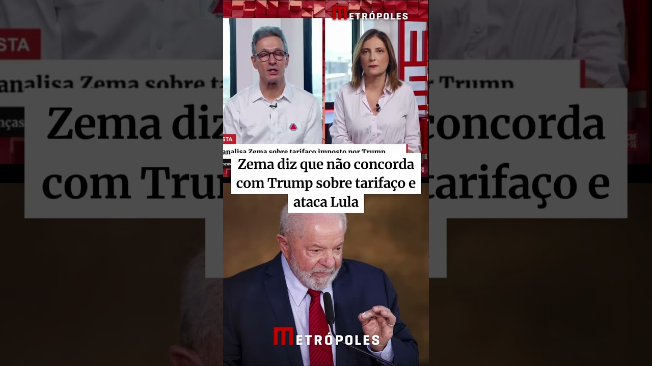 Zema diz que não concorda com Trump sobre tarifaço e ataca Lula: “Não teria ficado me gabando”
