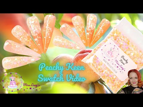 Peachy Keen Glitter Swatching - New & Exclusive to Miss Lucy's Boutique