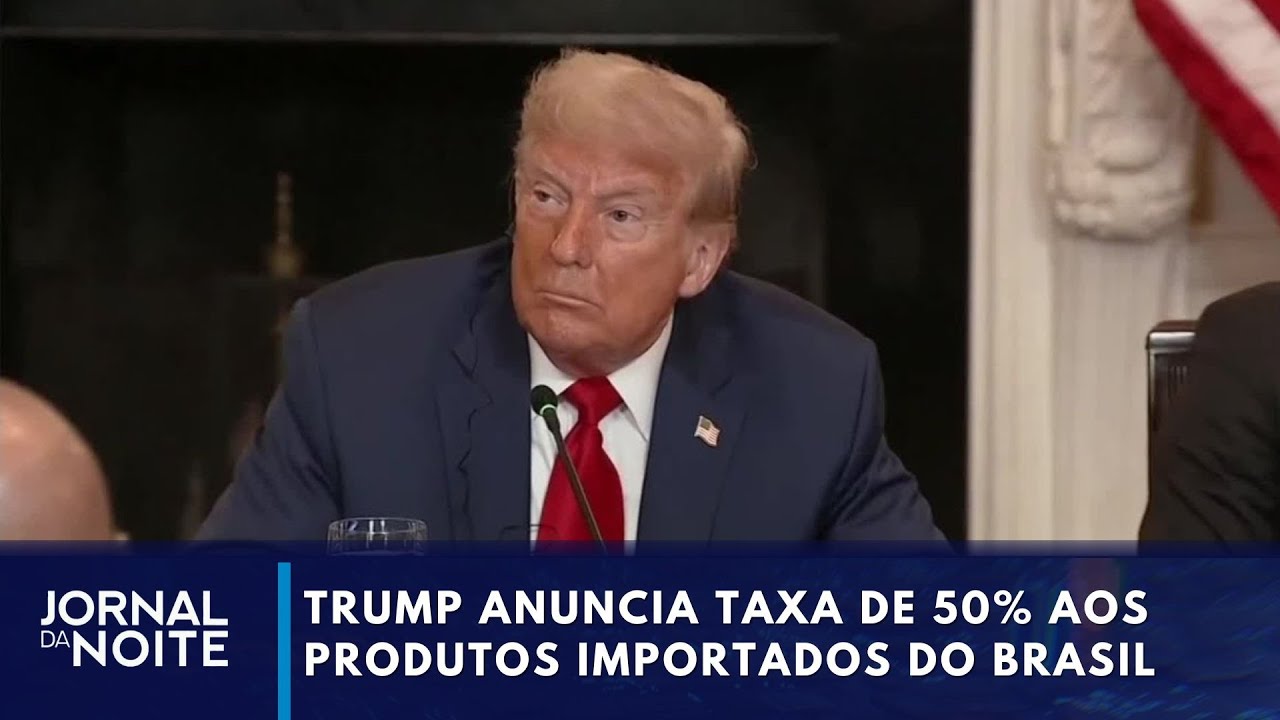 Donald Trump anuncia taxas de 50% ao Brasil; Lula responde
