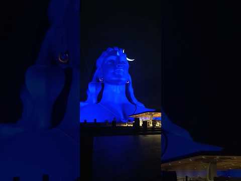 Adiyogi Laser Show #coimbatore #adiyogi #lasershow #lordshiva #trending #shorts
