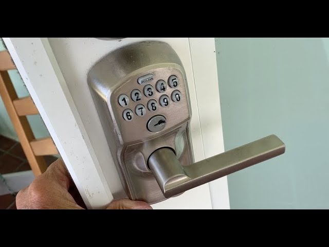 How to Change the Battery on a Schlage Keypad Door Lock