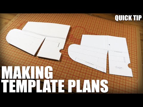 Making Template Plans - Quick Tip | Flite Test - UC9zTuyWffK9ckEz1216noAw