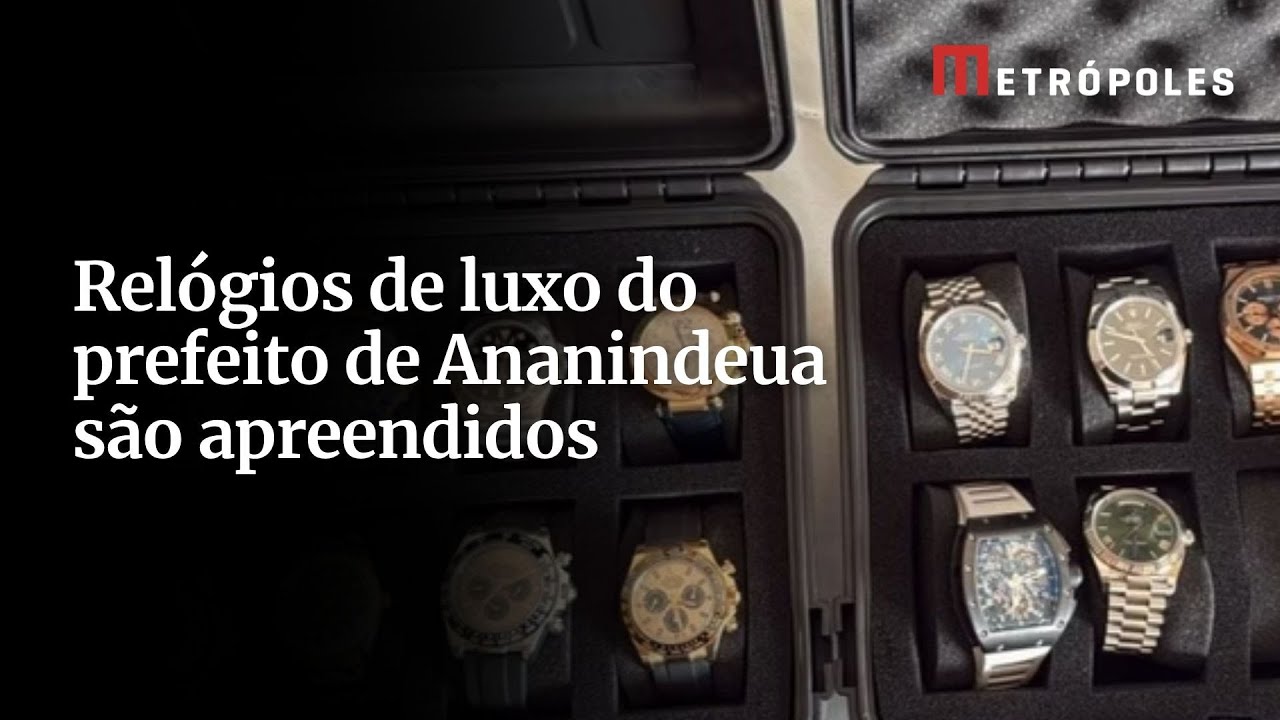 Relógios de luxo do prefeito de Ananindeua são apreendidos em operação