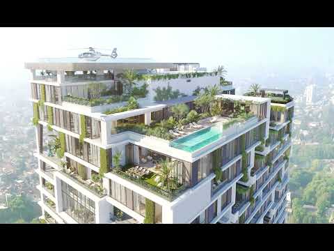 Forest V, Luxury Apartment Penthouse Roof Top Design With Pool & Helicopter Pad