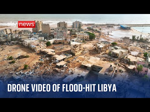 Libya: Drone footage shows widespread destruction