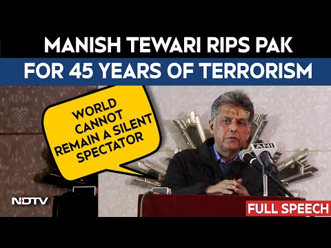 India Pakistan News | Manish Tewari Slams Pakistan For Sponsoring Terrorism, Urges Global Action