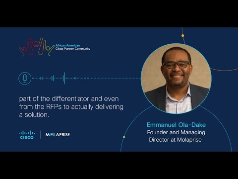 #CiscoAACPC member Emmanuel Ola-Dake, Founder & Director of  Molaprise