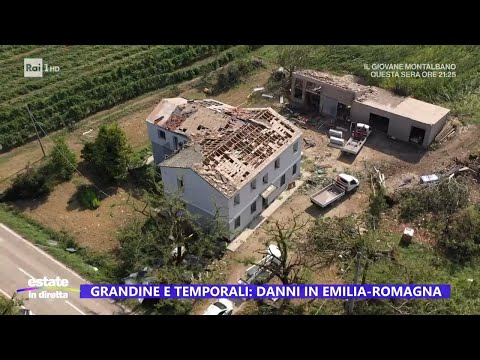 Grandine e temporali: Danni in Emilia Romagna - Estate in diretta 24/07/2023