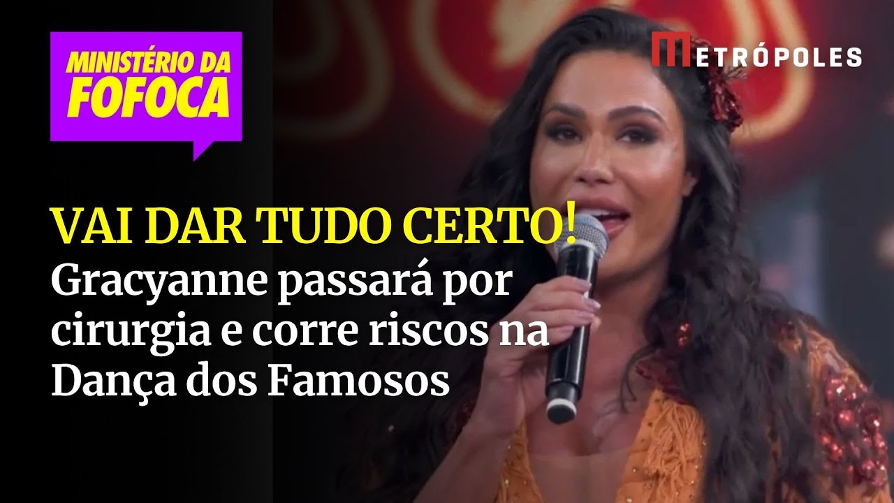 Gracyanne Barbosa vai fazer cirurgia no joelho e deve ficar fora da Dança dos Famosos