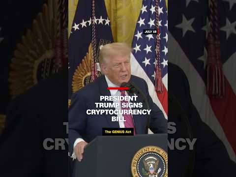 President Trump signs cryptocurrency bill