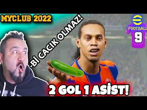 RONALDINHO Bİ CACIK OLMAZ! RONALDINHO: 2 GOL 1 ASİST! ⚽ | PES 2022 (Efootball 2022) RÜYA TAKIM #9