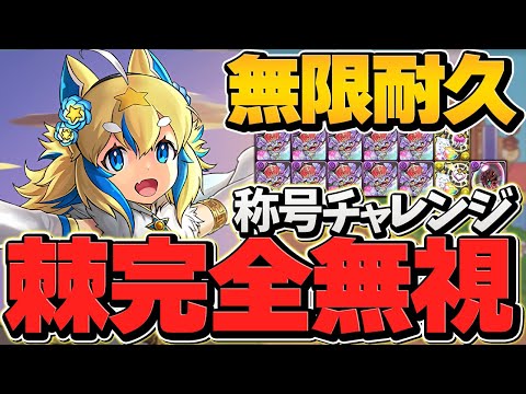新ギミック完全無効！？HP200万で無限耐久！？正月フェルルで凶兆チャレンジ攻略！【パズドラ】