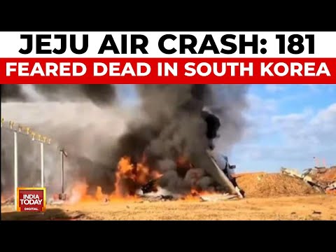 South Korea: Plane Crashes at Muan Airport, 181 Feared Dead in Belly Landing