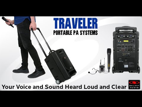 Galaxy Audio's Traveler TV8/TV10 All-Inclusive Battery Powered Portable Wireless PA Systems