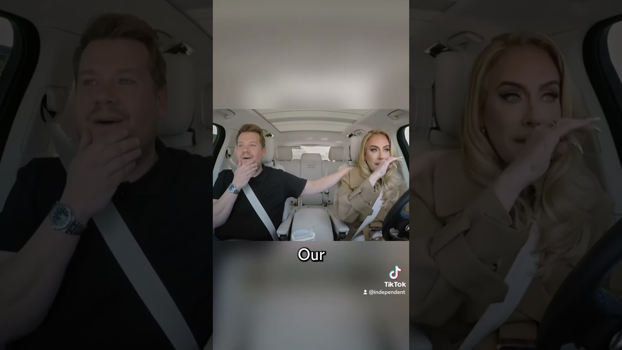 Adele and James Corden in tears during final Carpool Karaoke episode #shorts