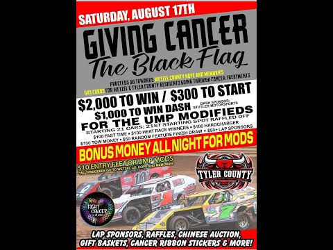 Tyler County Speedway UMP Modified Dash/Heats/B-Main/Feature                 8-17-2024 - dirt track racing video image