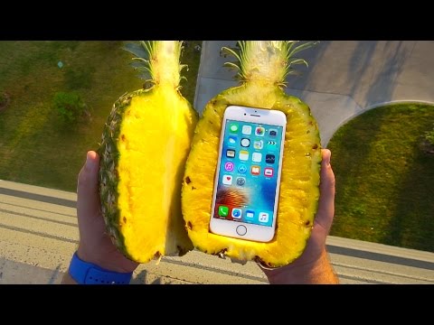 Can a Pineapple Protect iPhone 6s From Extreme 100 FT Drop Test? - GizmoSlip - UCmY5lv5l2RYGOKWKGXLmGJw