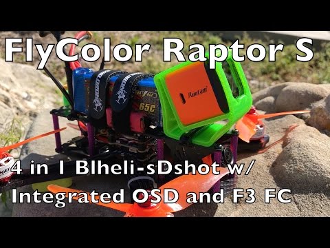 Flycolor Raptor S 4 In 1 BLHeli-S 30A ESC DShot Integrated OSD with F3 Flight Controller - UCTa02ZJeR5PwNZK5Ls3EQGQ