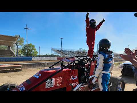 @tmezTv Presents: @AMSOILinc USAC Sprint Car 2-Seater Rides at Terre Haute Action Track - dirt track racing video image