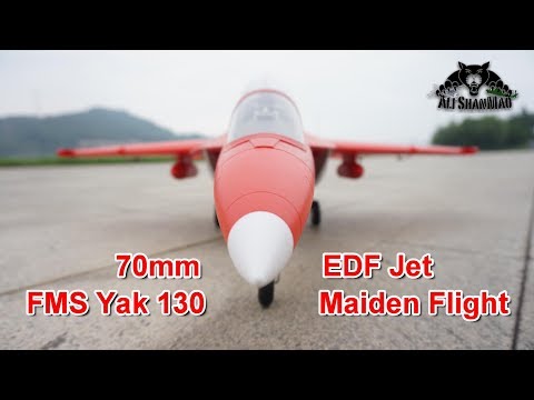 FMS Yak 130 RC 70mm EDF Jet Maiden Flight - UCsFctXdFnbeoKpLefdEloEQ