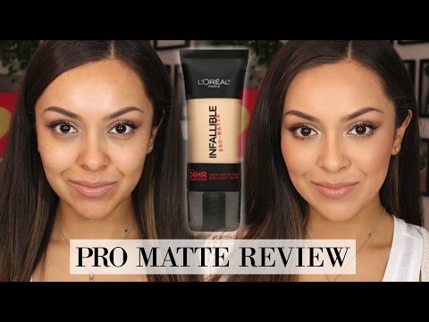 L'oreal Infallible Pro Matte Foundation Review + Demo - TrinaDuhra - UC8mcIi-QT6tSDC0pEmcsf2w