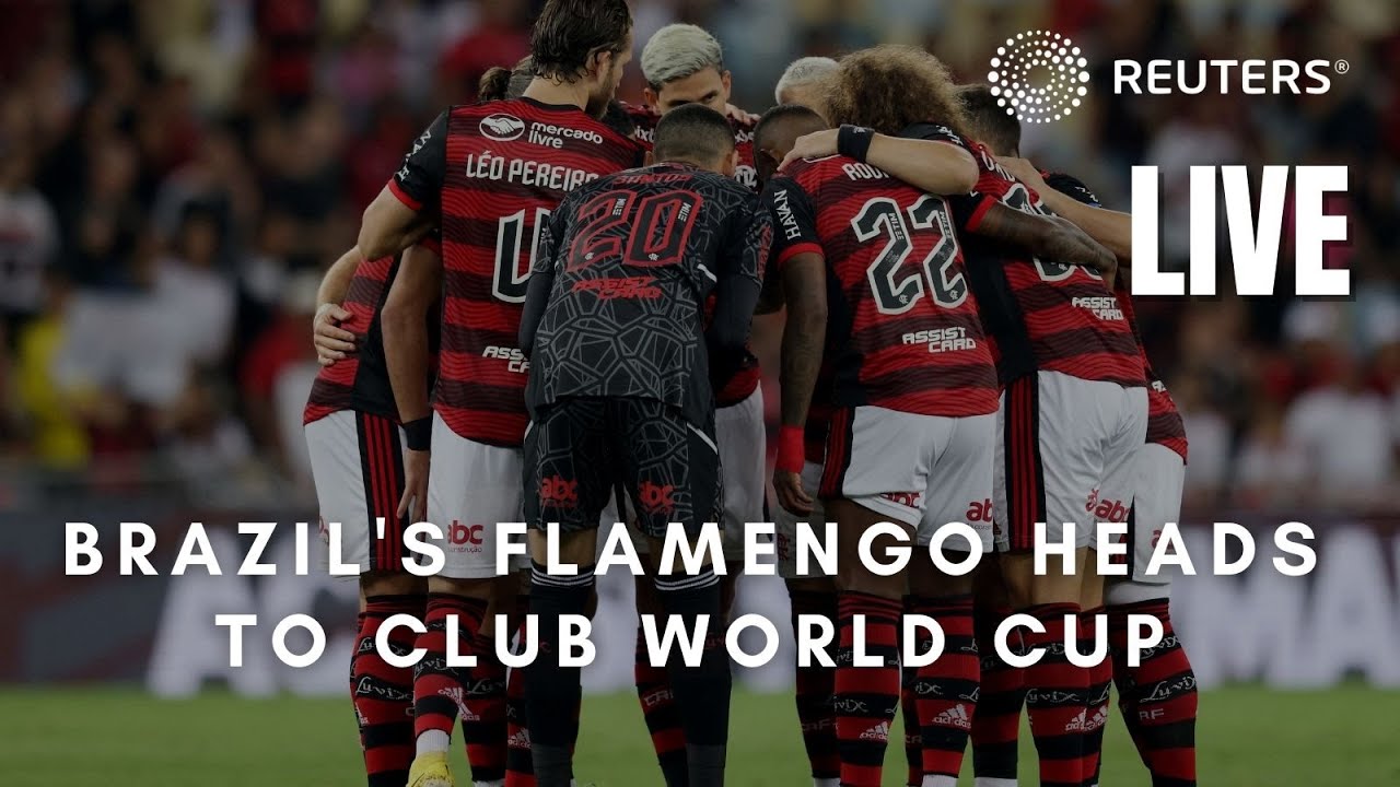 LIVE: Thousands of Flamengo fans see off their team to the Club World Cup