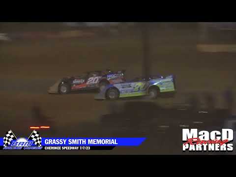Mid-East Super Late Model Feature - Cherokee Speedway 7/7/23 - dirt track racing video image