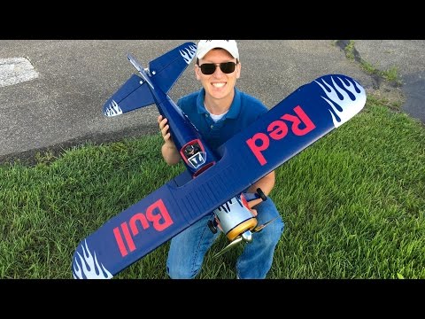 Flitework Red Bull PT-17 Stearman FIRST FLIGHT - RC Biplane - TheRcSaylors - UCYWhRC3xtD_acDIZdr53huA