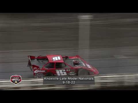 Knoxville Raceway Late Model Knoxville Nationals Highlights Night #3 / September 19, 2022 - dirt track racing video image