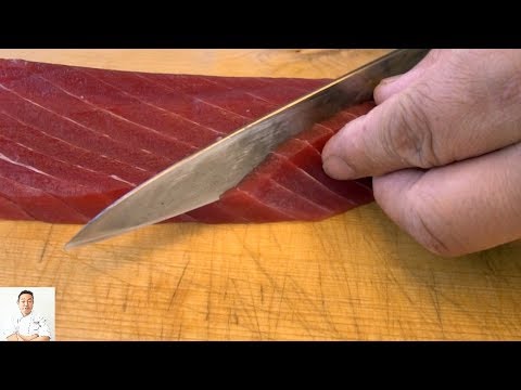 How To Cut Tuna For Sushi and Sashimi: Part 2 | How To Make Sushi Series - UCbULqc7U1mCHiVSCIkwEpxw