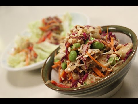 Thai Crunchy Salad with Peanut Dressing | Thai Recipes | Sanjeev Kapoor Khazana - UCmoX4QULJ9MB00xW4coMiOw