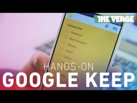 Google Keep hands-on - UCddiUEpeqJcYeBxX1IVBKvQ