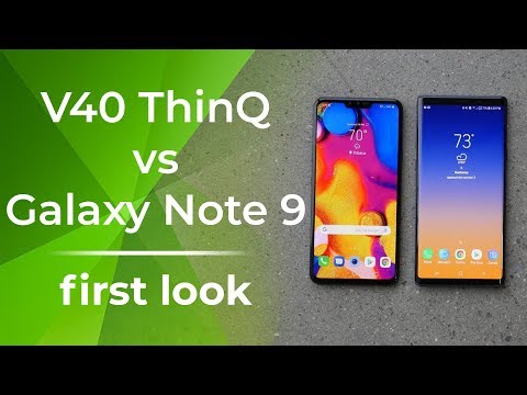 LG V40 ThinQ vs Samsung Galaxy Note 9: first look - UCwPRdjbrlqTjWOl7ig9JLHg