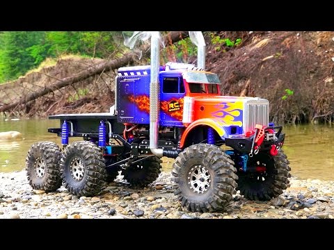 RC ADVENTURES - OPTiMUS OVERKiLL - ROCK WATER RECON - 6x6x6 Semi Truck - UCxcjVHL-2o3D6Q9esu05a1Q