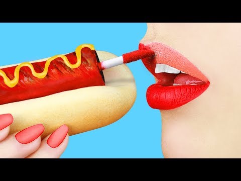 7 DIY Weird Makeup Ideas/ Funny Makeup Pranks - UCWwqHwqLSrdWMgp5DZG5Dzg