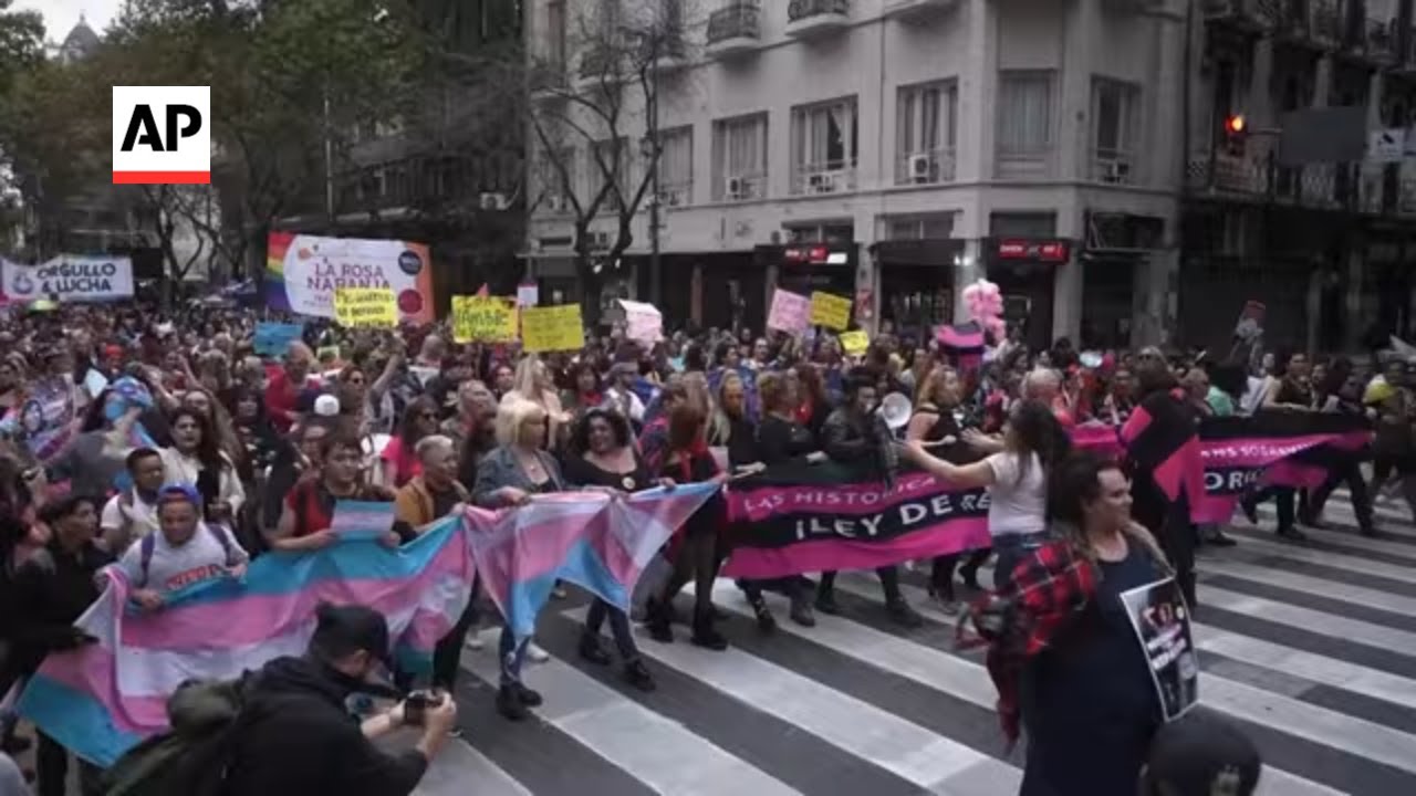Transgender march in Argentina highlights abuses