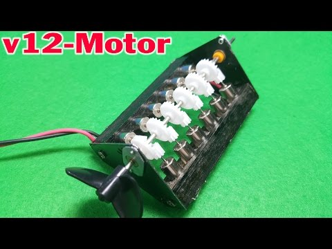 How to make Powerful Mini V12 Coreless Motor - UCFwdmgEXDNlEX8AzDYWXQEg