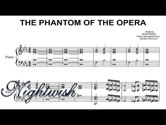 The Phantom of the Opera: Simple Sheet Music