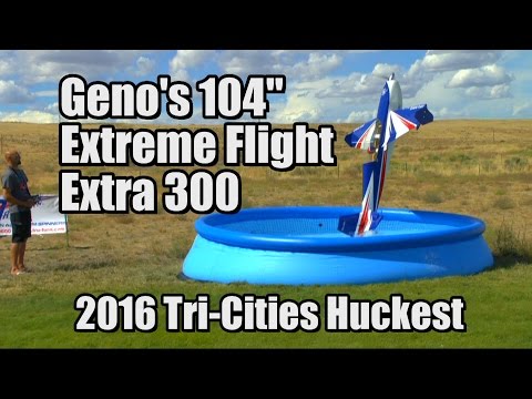 2016 Tri-Cities Huckfest - 104" Extreme Flight Extra 300 - DA 120 - UCvrwZrKFfn3fxbkpiSIW4UQ