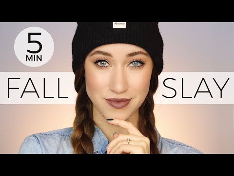 5 MINUTE DRUGSTORE FALL SLAY MAKEUP TUTORIAL | ALLIE GLINES - UCLF42C7y73FKA8ye_5Nn-Kw