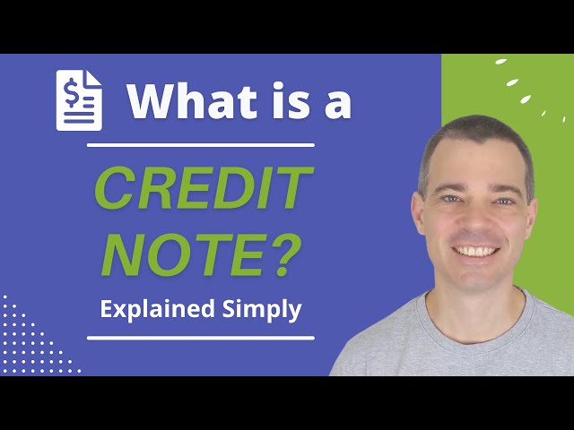 What is a Credit Note and How to Use it