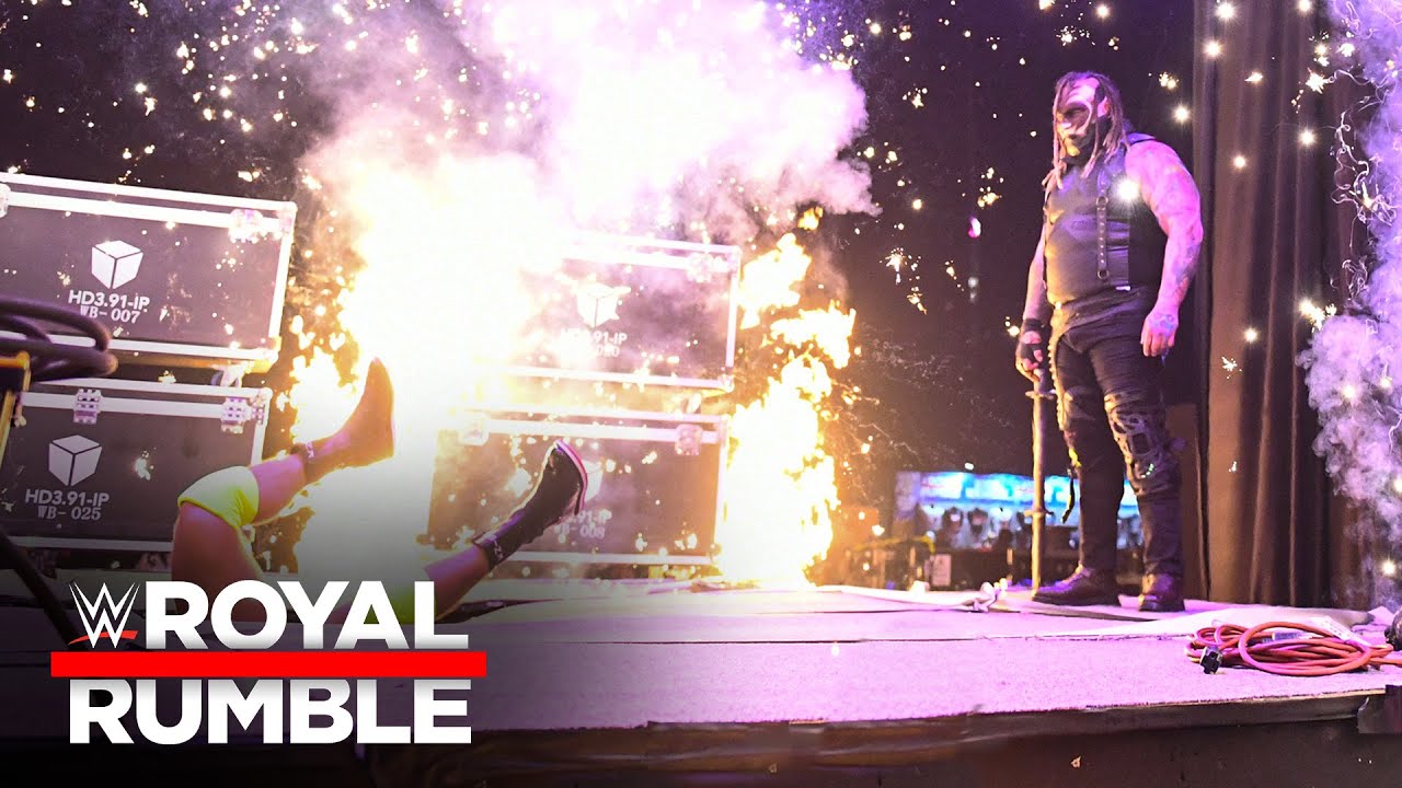 Uncle Howdy crashes from the sky into LA Knight: WWE Royal Rumble 2023 highlights