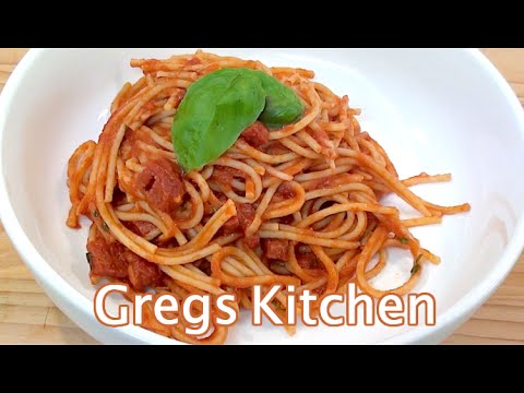 SALAMI PASTA RECIPE  - Greg's Kitchen - UCGXHiIMcPZ9IQNwmJOv12dQ