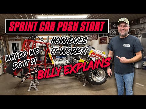 Push Starting Sprint Cars: WHY &amp; HOW - Dirt Track Sprint Car Racing - dirt track racing video image