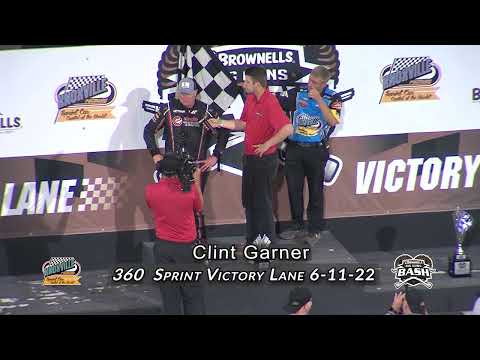 Knoxville Raceway 360 Victory Lane / Clint Garner / June 11, 2022 - dirt track racing video image