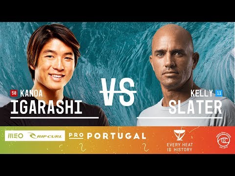 Kanoa Igarashi vs. Kelly Slater - Round of 16, Heat 4 - MEO Rip Curl Pro Portugal 2019
