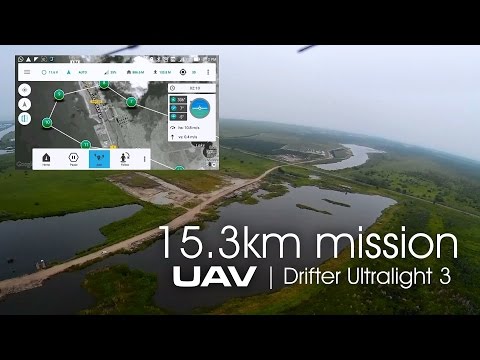 UAV Drifter ultralight - 15.36km autonomous flight on APM - UC7jd-JN3RitkYxALS7ZOnhA